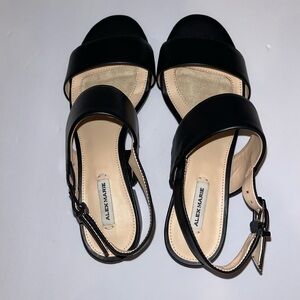 Alex Marie Black and Cream Women's Sandals